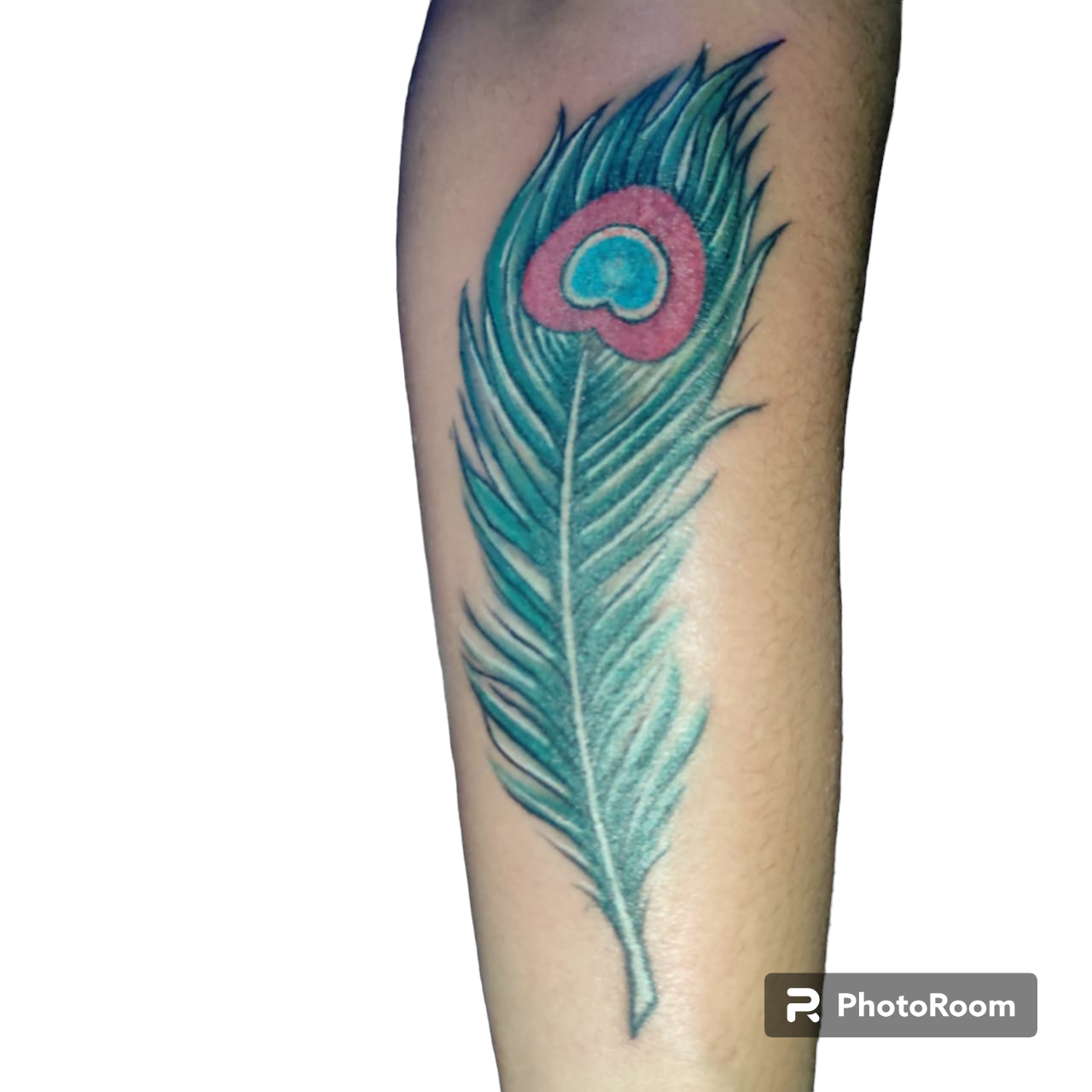 flute tattoo with peacock feather tattoo done at xpose tattoos jaipur