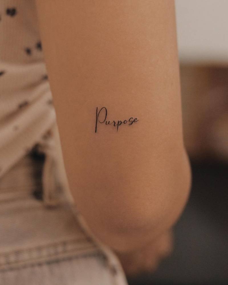 Tattoo of the word 